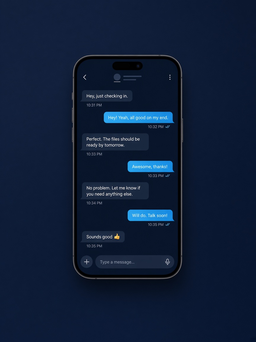 Whispera on a phone
