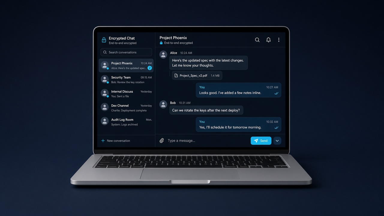Whispera in a browser on a laptop